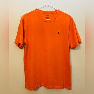 Polo Ralph Lauren Orange Crew Neck Short Sleeve T Shirt Size XL(18-20)